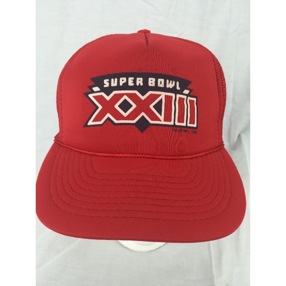 Super Bowl XXIII 1988 Vintage Mesh Snapback Hat by Winston San Francisco 49ers